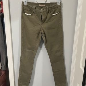 Levi's 311 Green Jeans Size 29